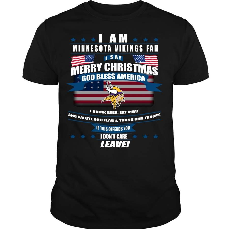 God Bless America T Shirt, Minnesota Vikings T Shirt