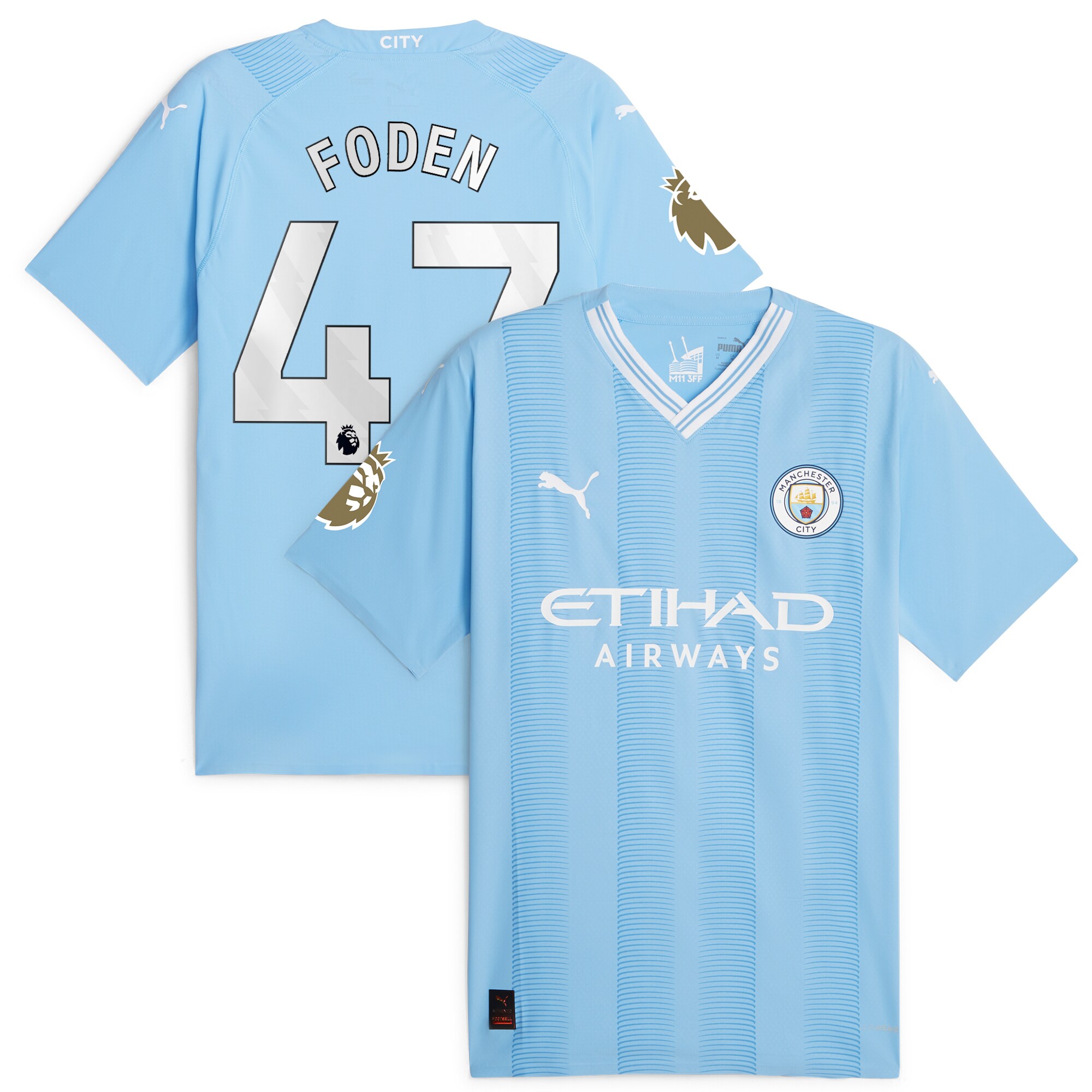 Phil Foden Manchester City 2023/24 Home Authentic Player Jersey – Sky Blue