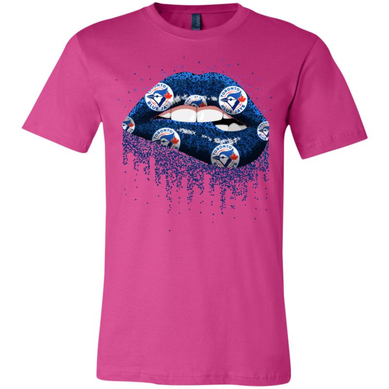 Glitter Lips Shirt For Toronto Blue Jays Fans Short Sleeve T-Shirt