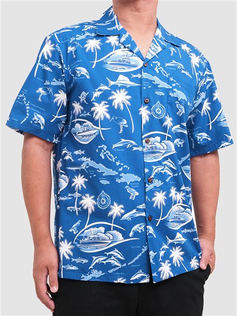 Destination Paradise Blue White Best Design Hawaii Shirt Ha74640