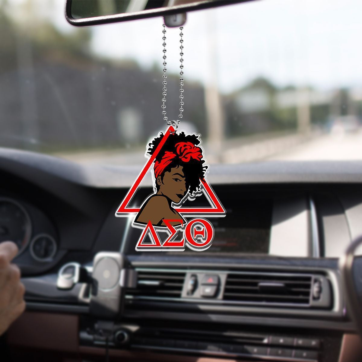 Wonderprint Ornament Delta Sigma Theta Girl Dst Car Hanging Ornament Lt10