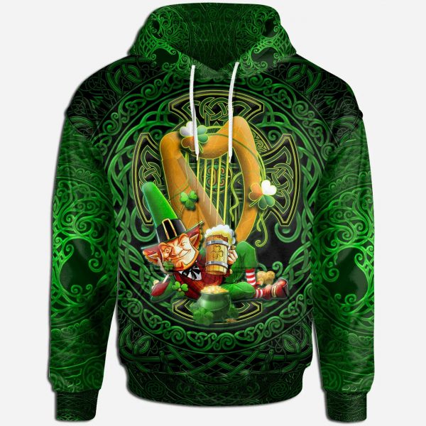 Irish Leprechaun St. Patrick’S Day Hoodie Ireland’S Trickster Fairies Hoodie St Patrick’S Day Gift Hn
