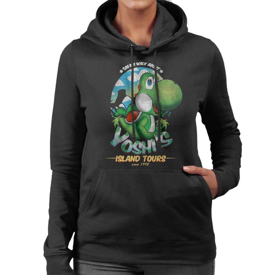 Super Mario Yoshis Island Tours Women’s Hooded Sweatshirt