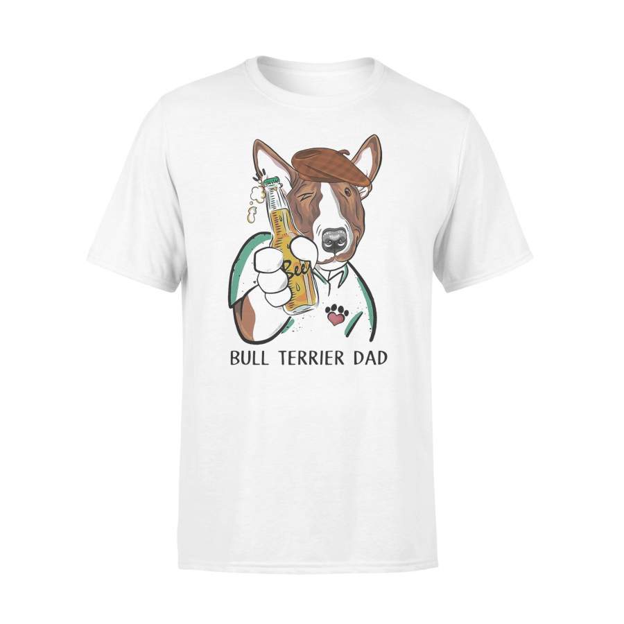 Bull Terrier Dad Beer Cow T-shirt