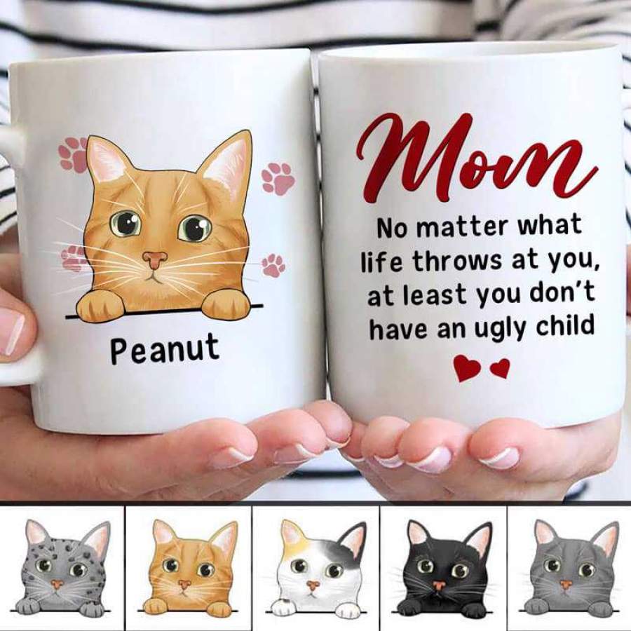 Ugly Children Cats Personalized Mug