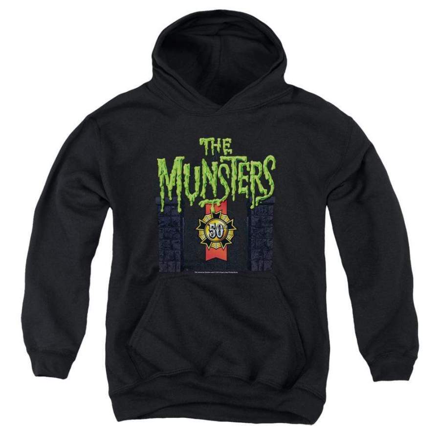 The Munsters 50 Year Logo Youth Hoodie (Ages 8-12)