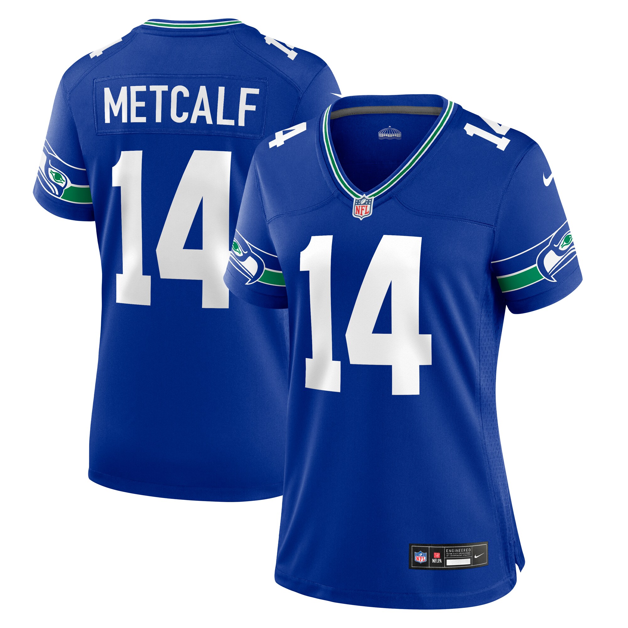 Women’s Seattle Seahawks DK Metcalf Royal Player Jersey