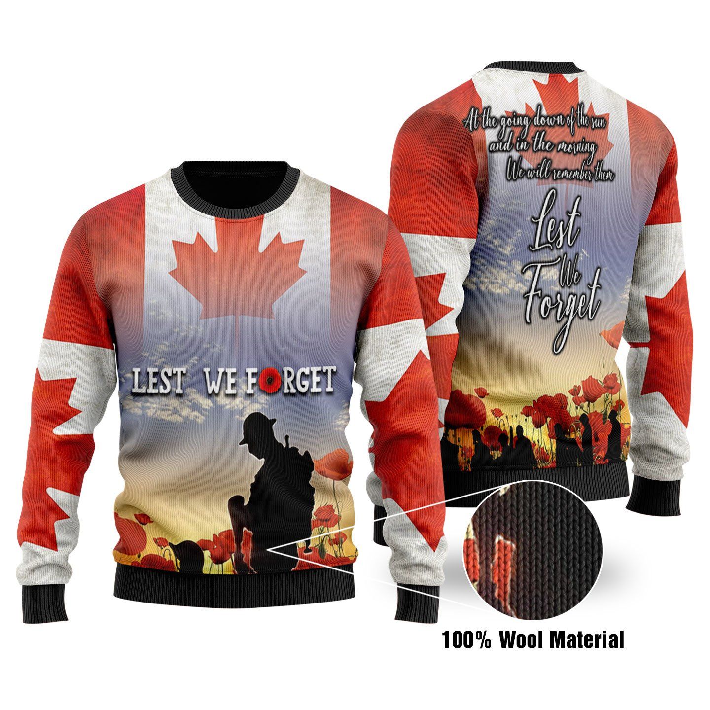 Canadian Christmas Veteran Ugly Christmas Sweater