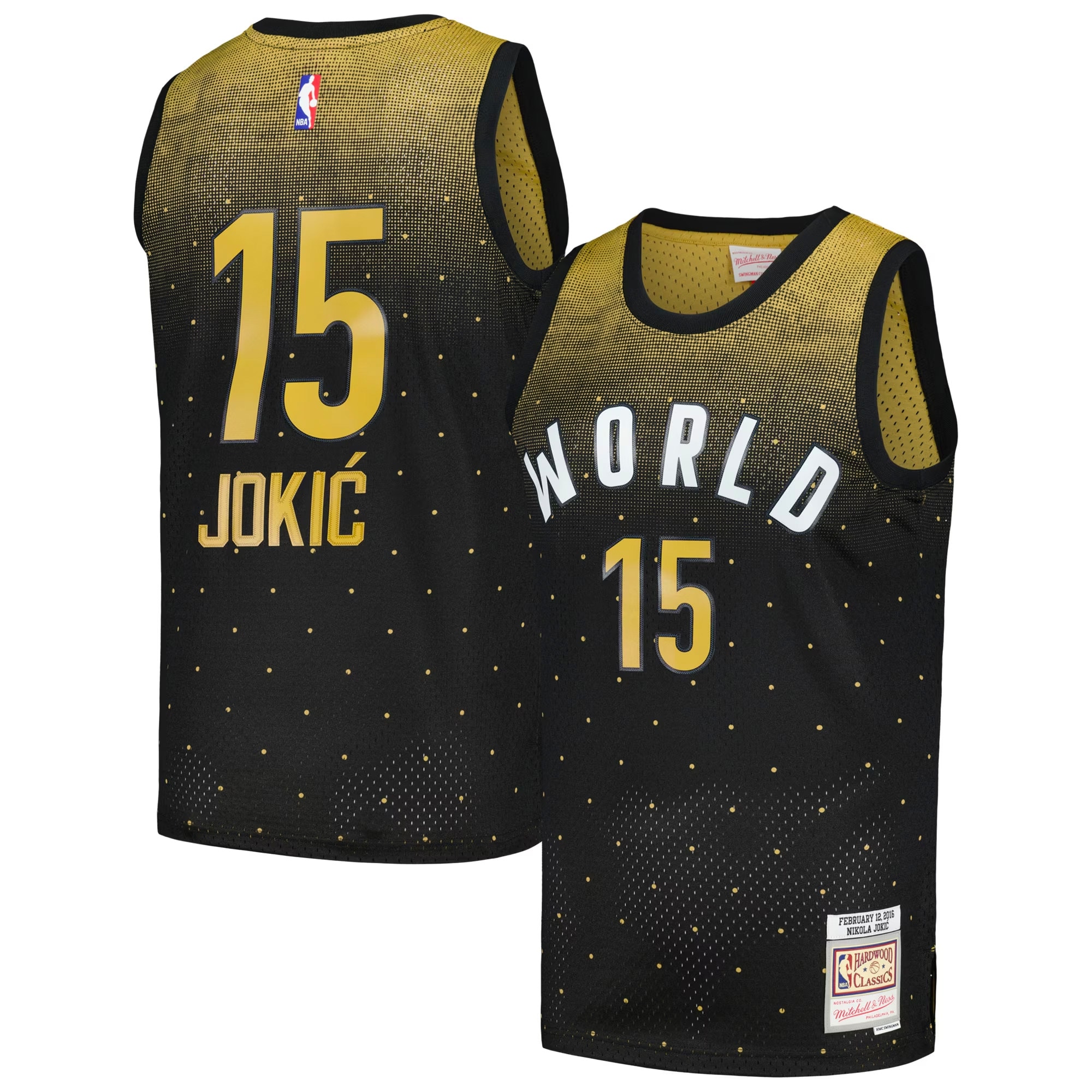 Nikola Jokic 2016 NBA Rising Stars Challenge Mitchell & Ness Hardwood Classics Swingman Jersey – Black