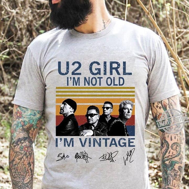 Vintage U2 Music Band Signature T Shirt Hoodie Sweater