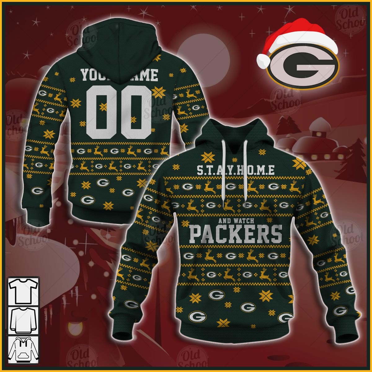 Personalize Green Bay Packers Ugly Christmas Sweater Style 2020 Personalize Hoodie