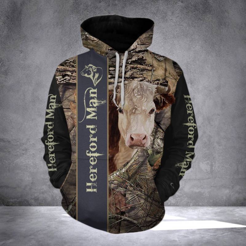 Animal Hereford Man A7 Hoodie