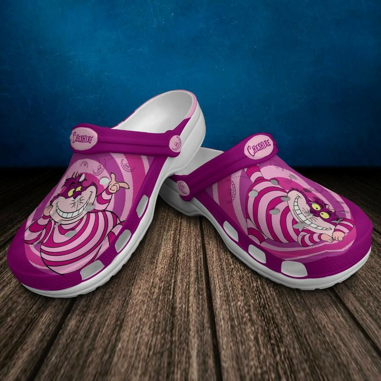 Cheshire Cat Clogs Clogband Clog Comfortable Water Shoes In Purple And Pink