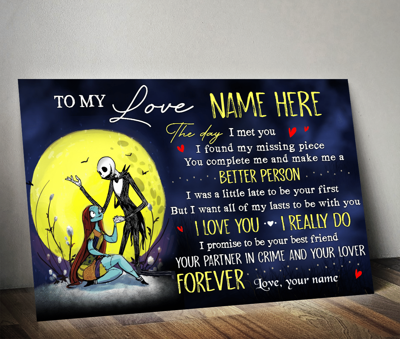 Nightmare My Love Partner In Crime And Lover Custom Poster CC