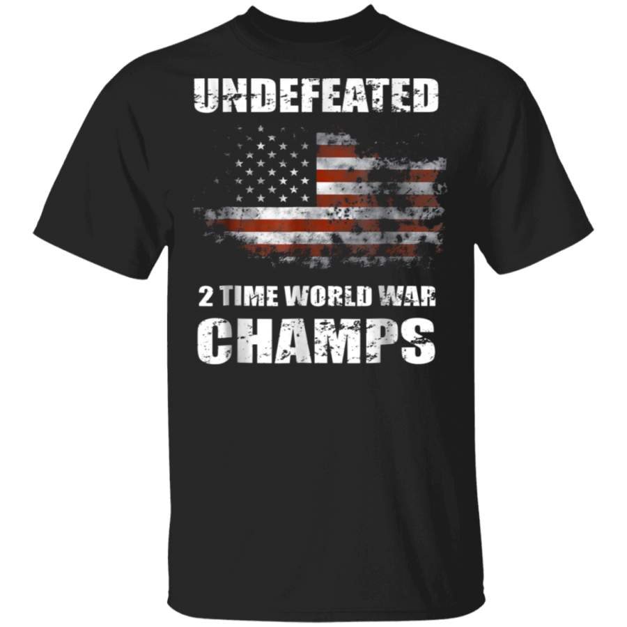 Undefeated 2 Time World War Champs T-Shirt T-Shirt