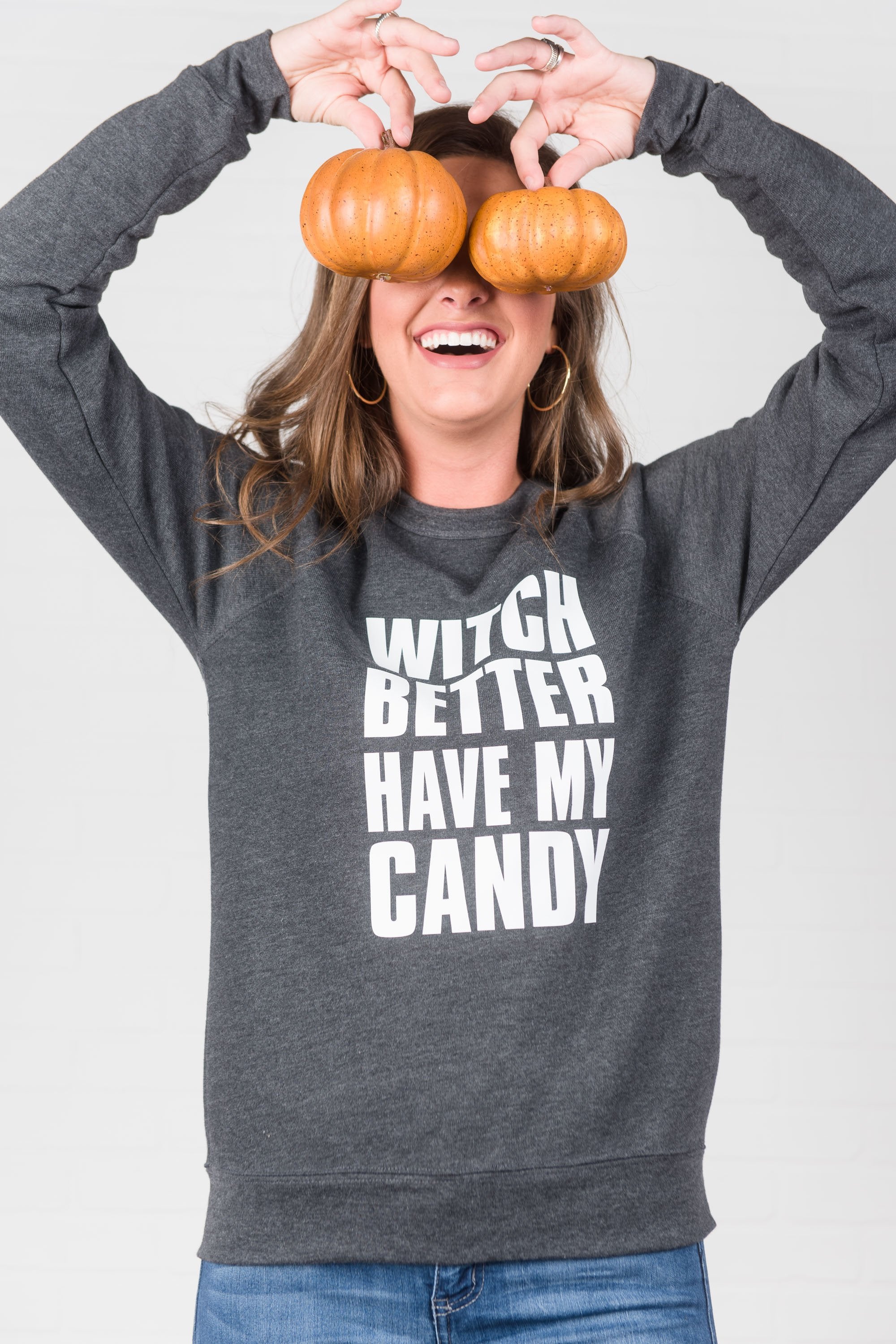 Witch Better Have My Candy Sweatshirt, Dark Gray