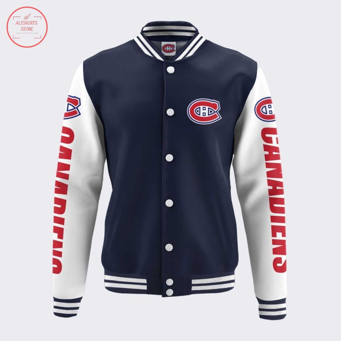 Montreal Canadiens Black Baseball Jacket