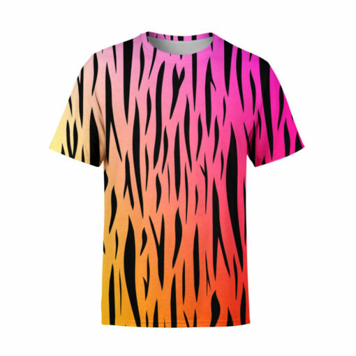 Tiger Print Color T-Shirt