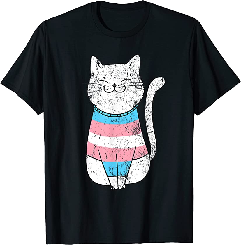 Kitten Trans LGBTQ Transsexual Pride Month T-Shirt