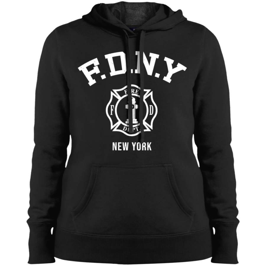 AGR FDNY Firefighter New York Fire Firefighters Ladies’ Pullover Hooded Sweatshirt