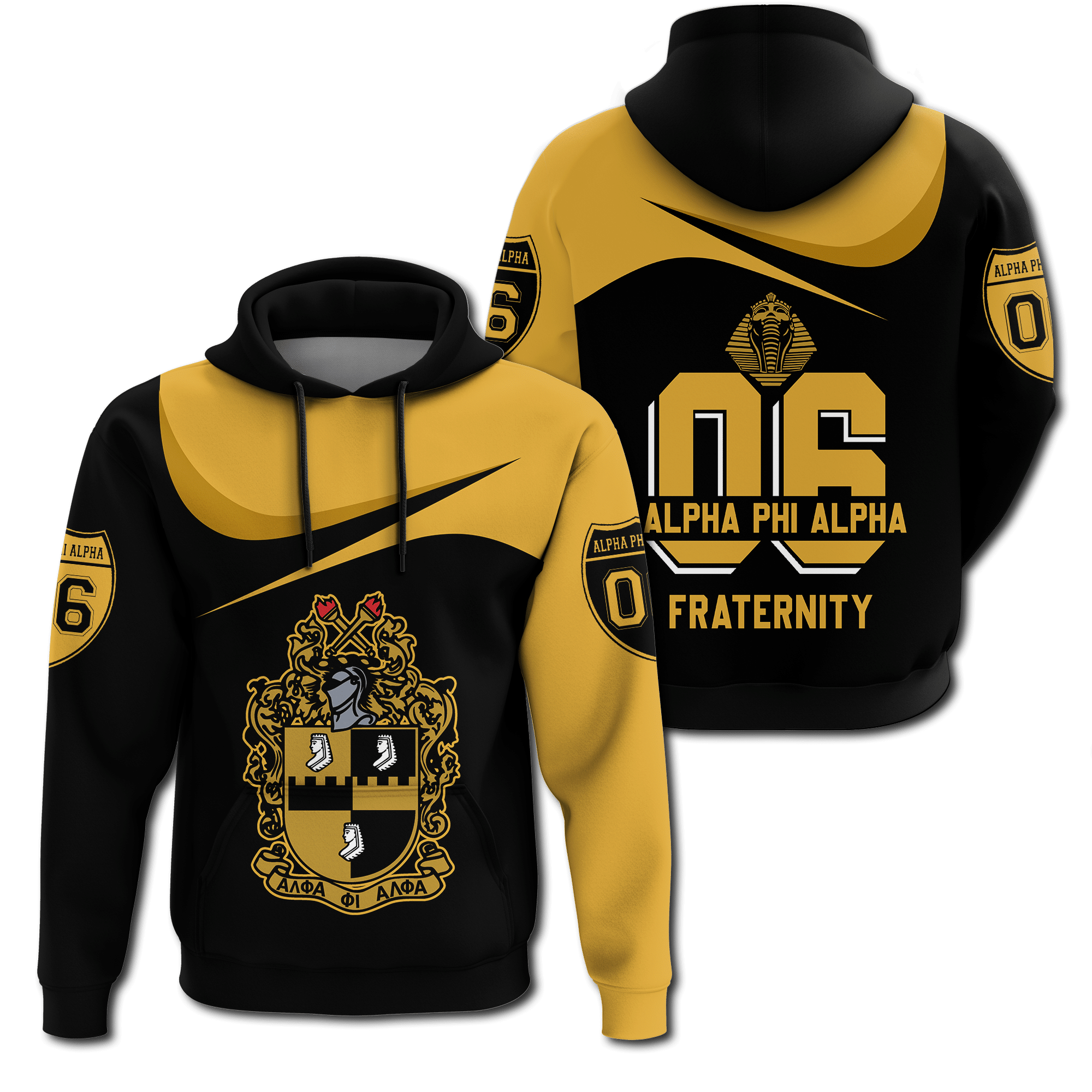 Fraternity Hoodie – Alpha Phi Alpha Curve Style Hoodie