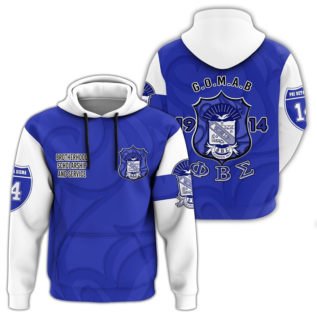 Fraternity Hoodie Phi Beta Sigma Gomab Pullover Hoodie Brandax 9616