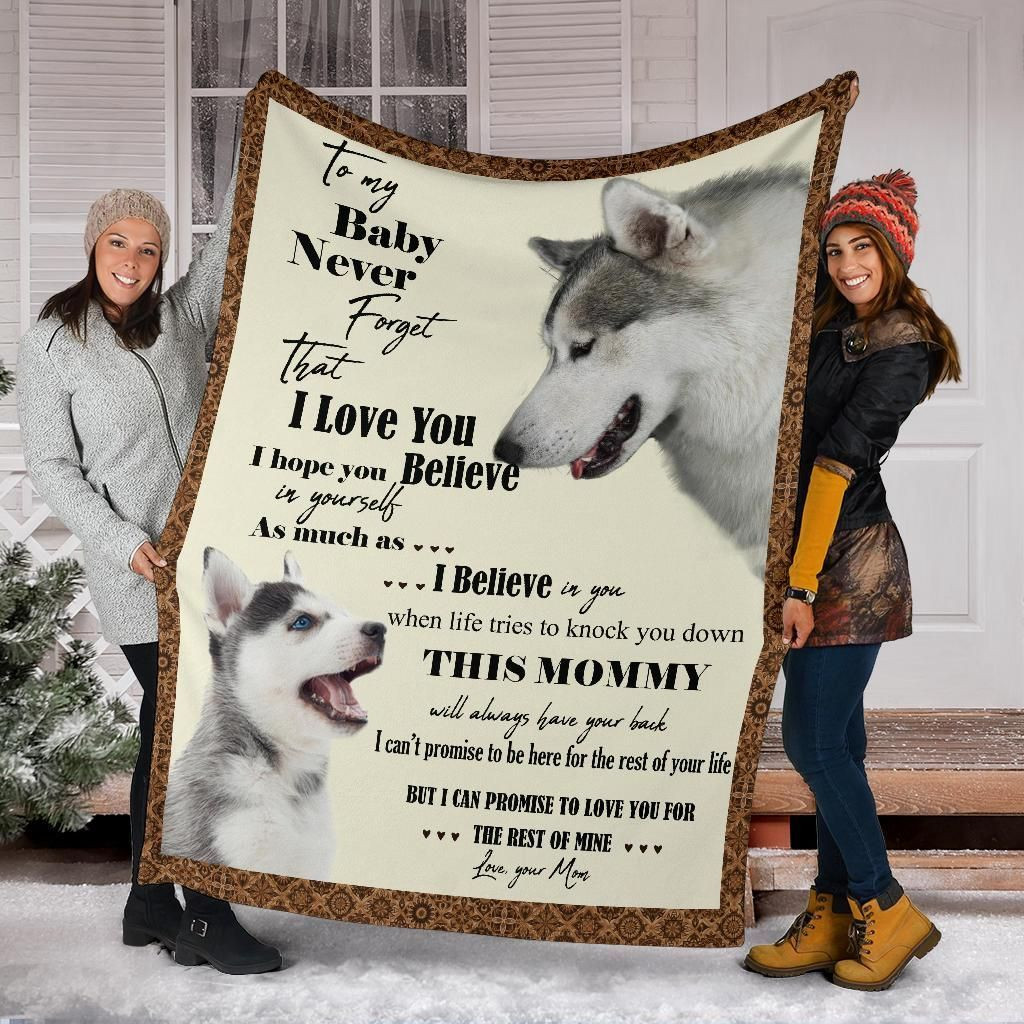 Siberian Husky Blanket, Christmas Gift, Dog Lover Blanket