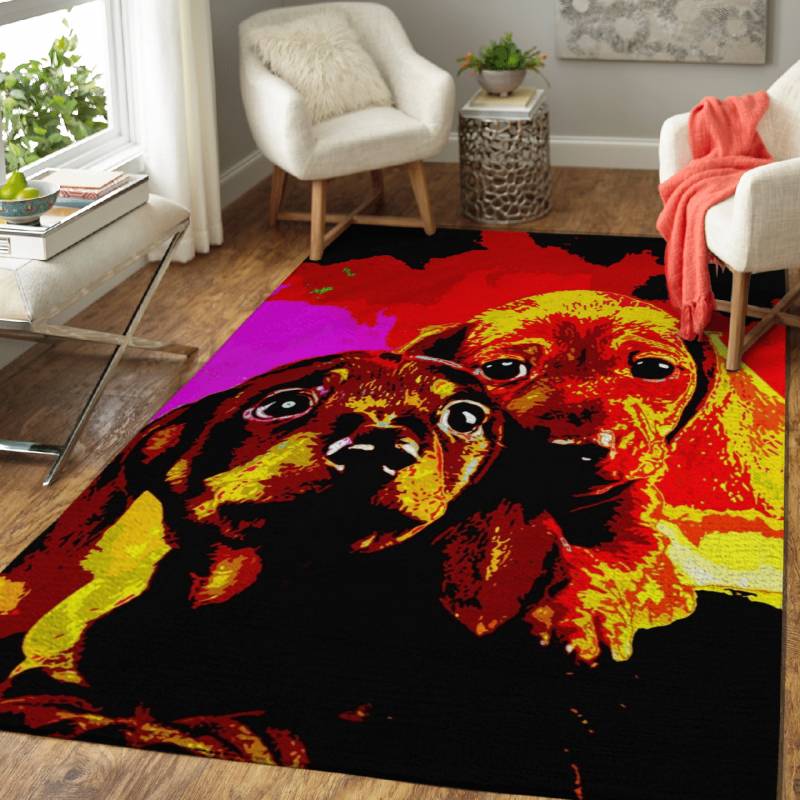 Puppy Love  – Animals Area Rug Carpet