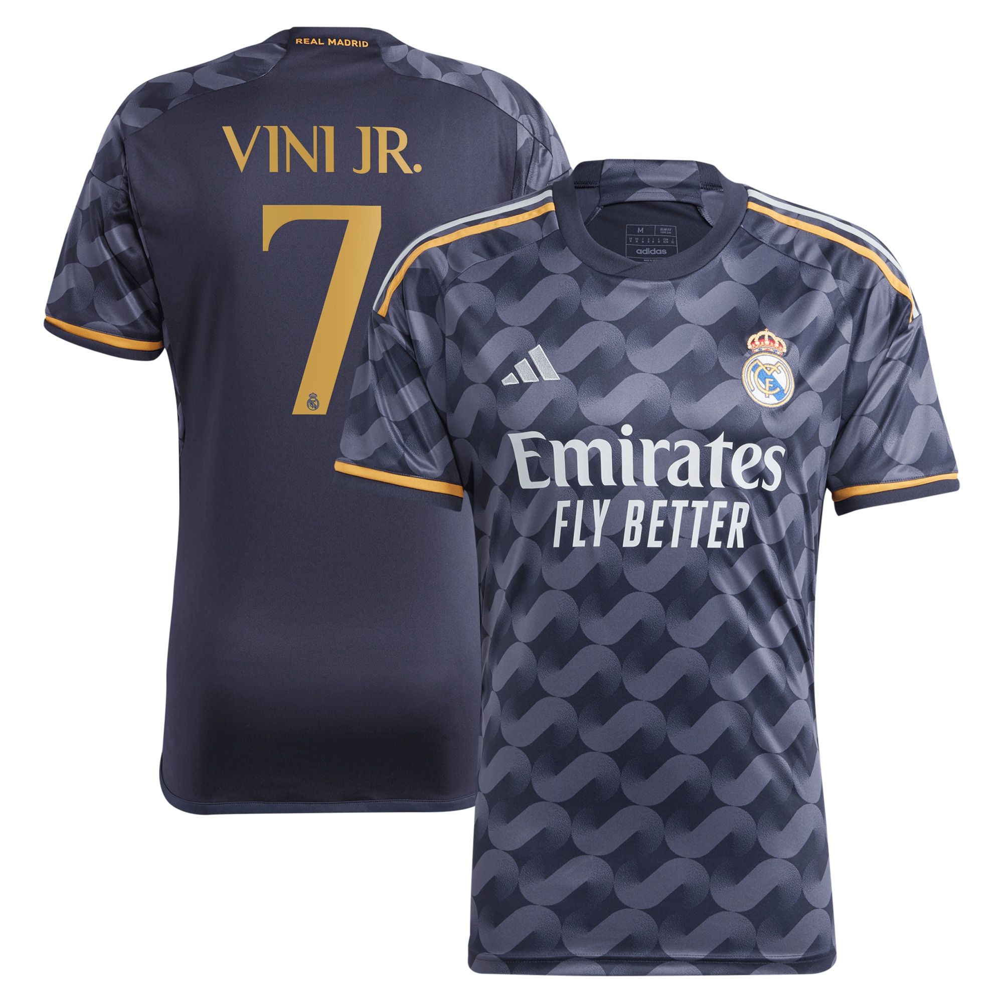 Vinicius Junior Real Madrid 2023/24 Away Replica Player Jersey – Navy