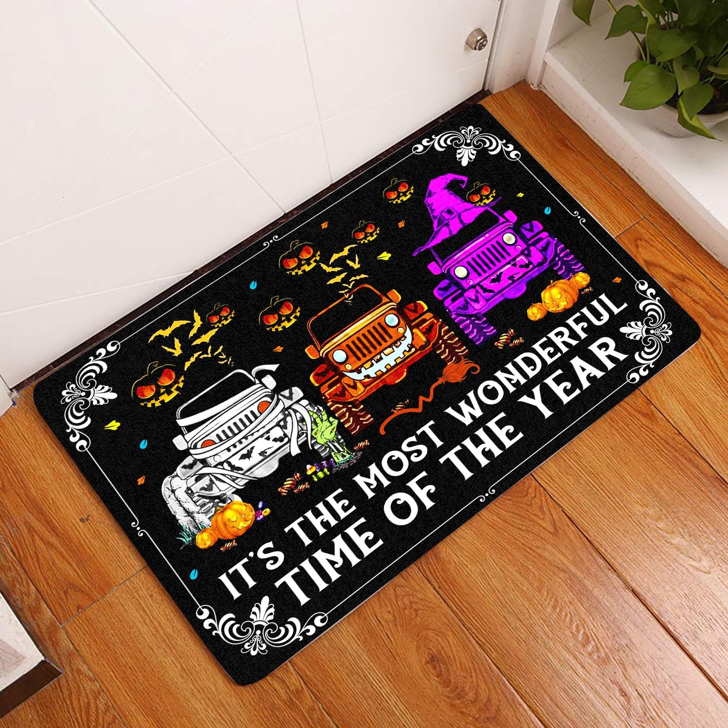 Halloween-Its The Most Wonderful Time Of The Year All Over Printing Doormat Pre2153