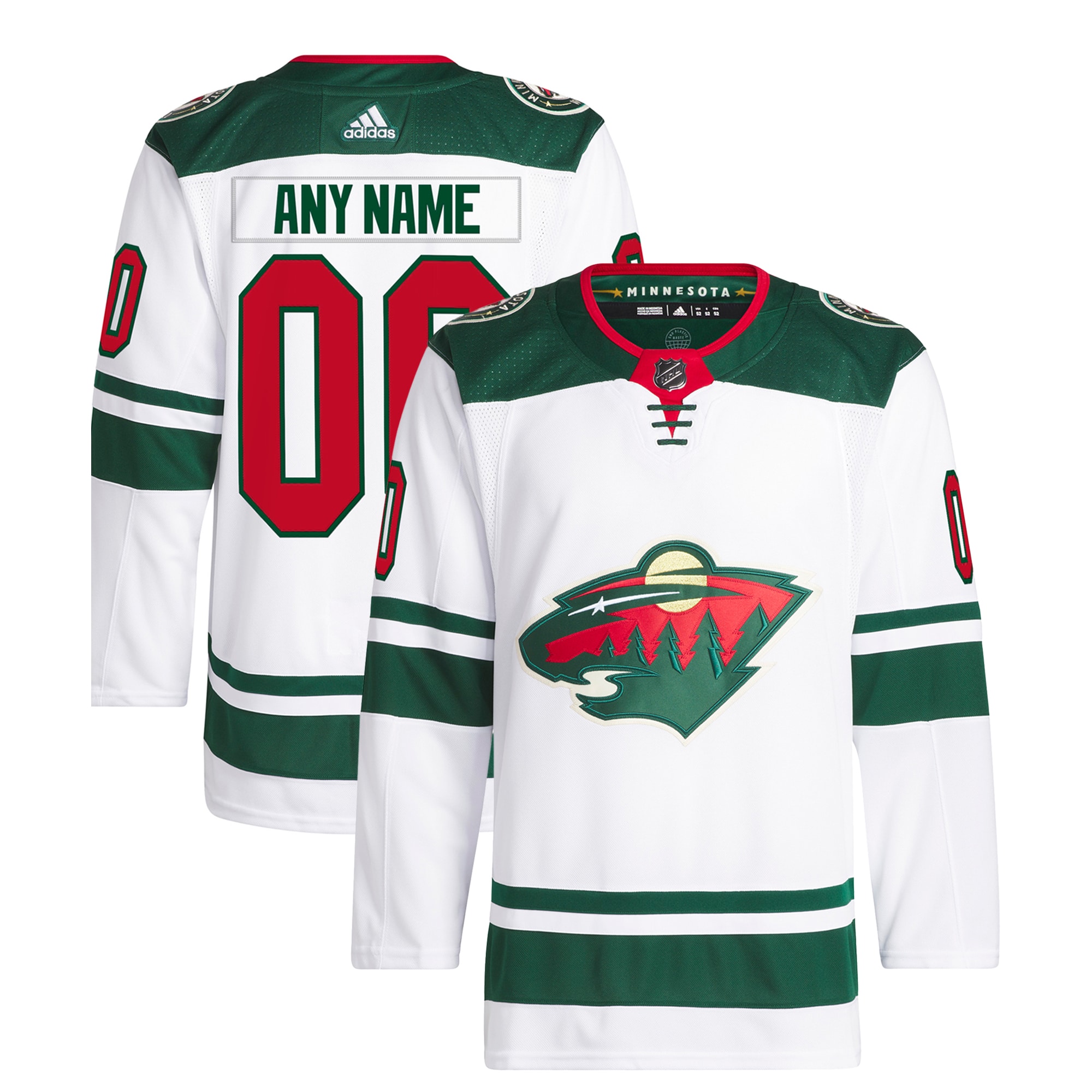 Minnesota Wild Away Primegreen Authentic Custom Jersey – White