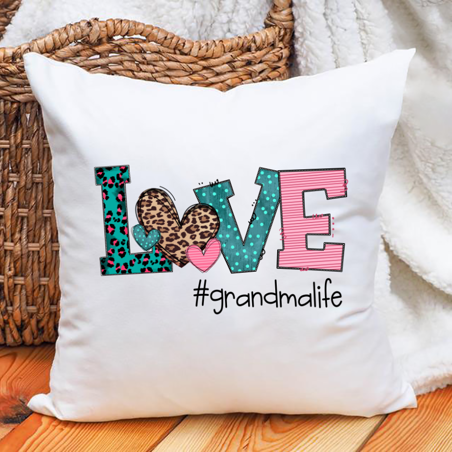 Personalized Love Grandma Leopard Pillow