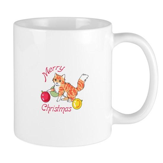 Merry Christmas Kitten Mug