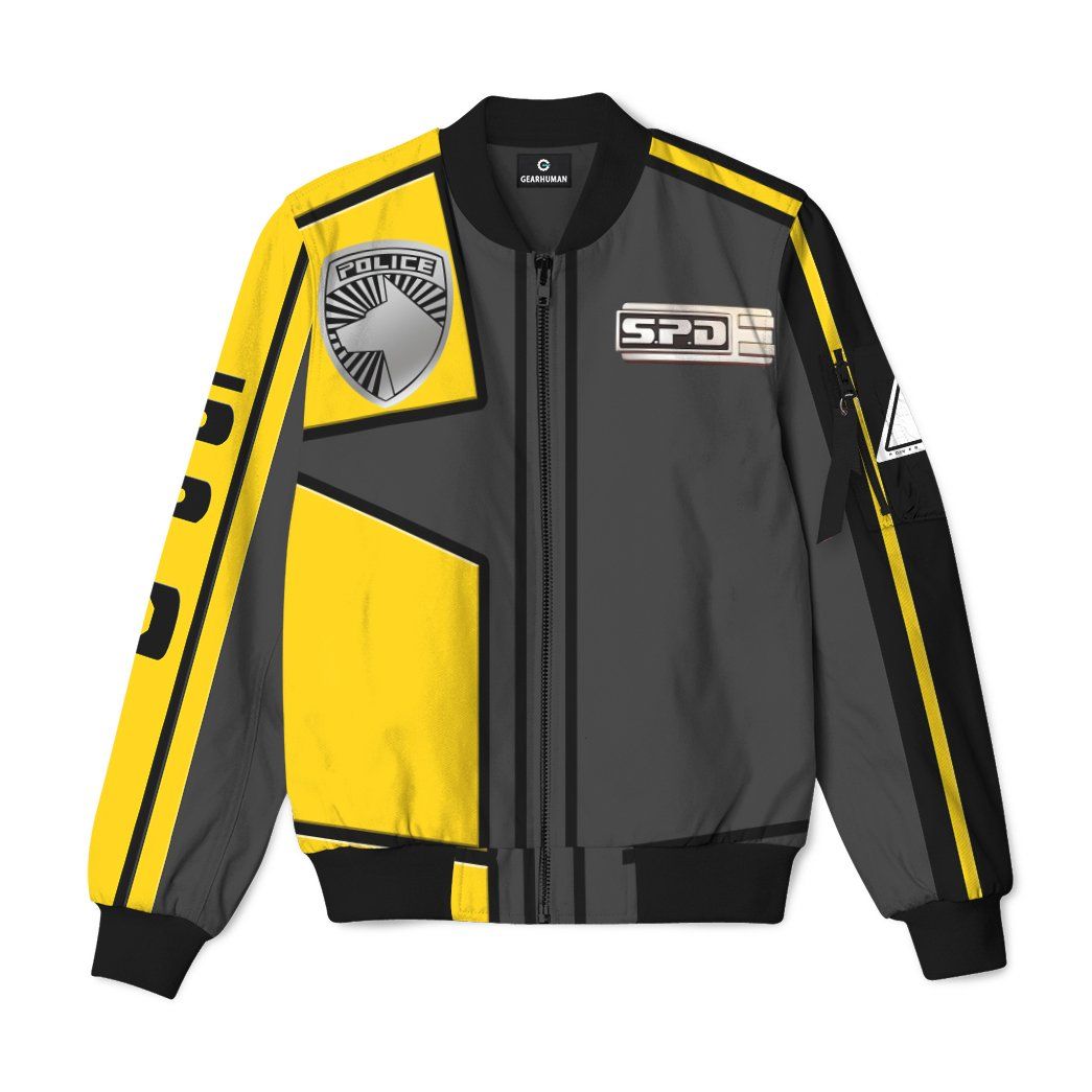 3D Power Rangers SPD Yellow Uniform Custom Bomber