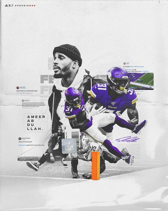 Ameer abdullah #31 minnesota vikings poster canvas poster canvas