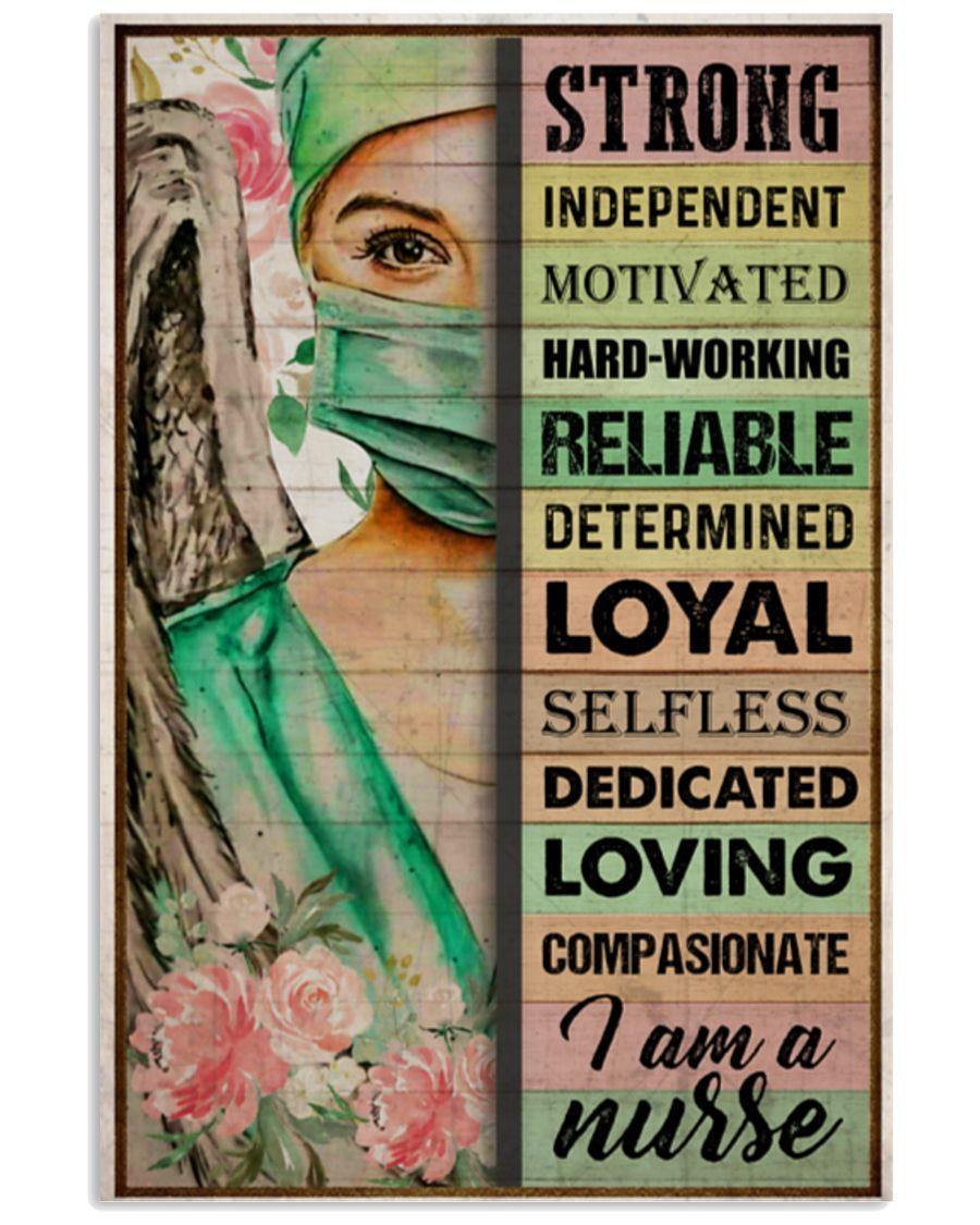 Angel Nurse I Am A Nurse – Best Idea Gift , Gift For Home Decor, Gift For Family – Horizontal Canvas Matte Canvas Wall Art