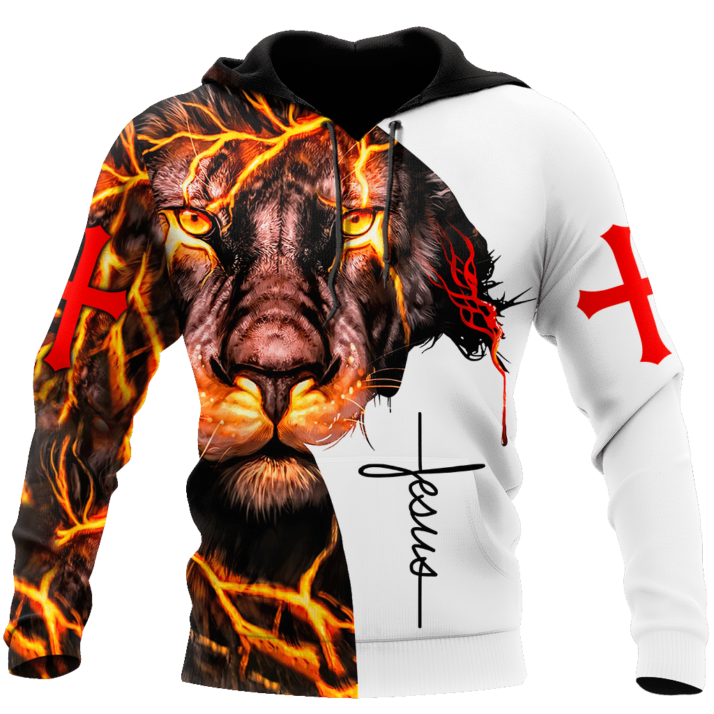 Faith In God Lightning Lion – 3D All Over Printed Style For Men And Women