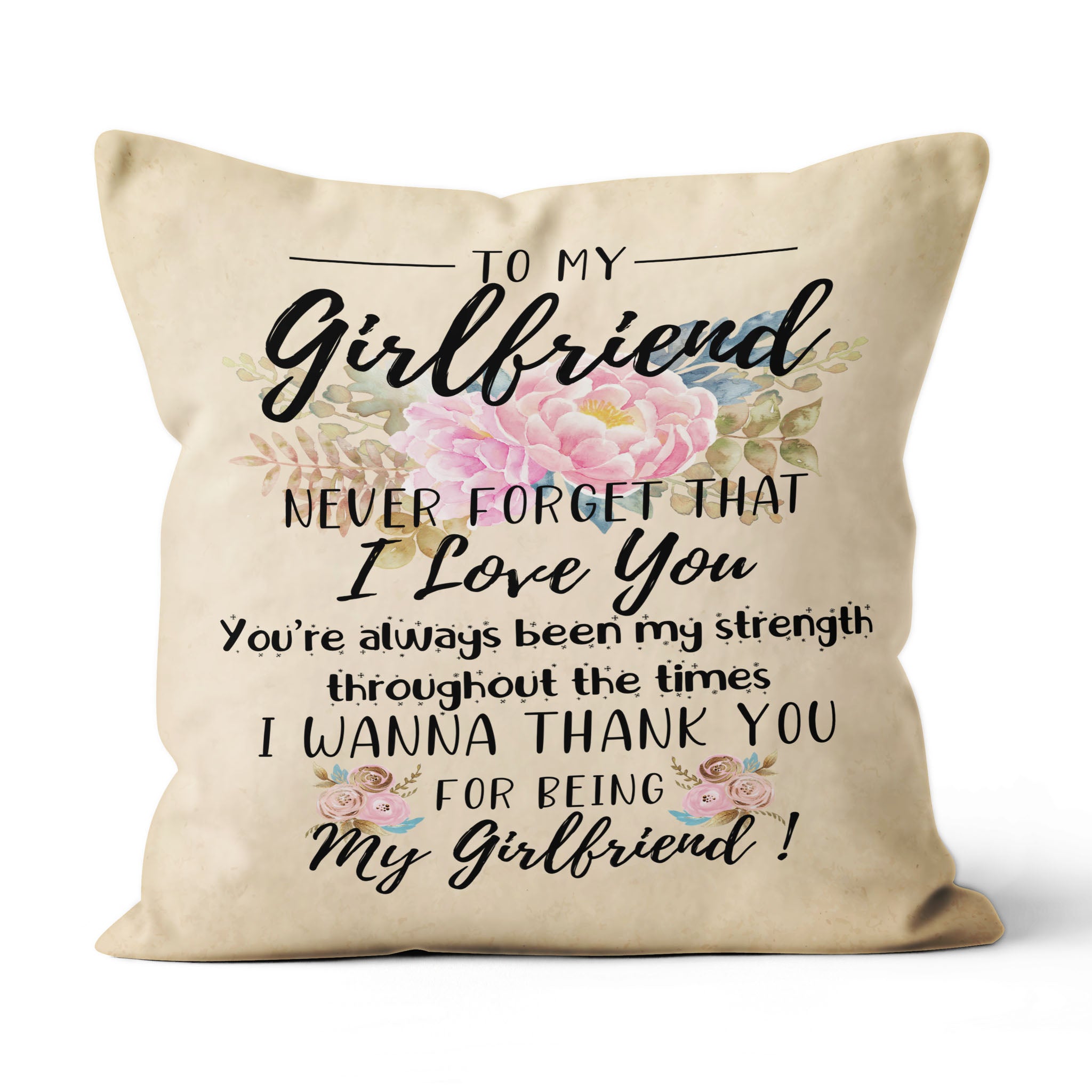 To My Girlfriend For Girlfriend Special Gifts For Lover Couple – Suede Pillow