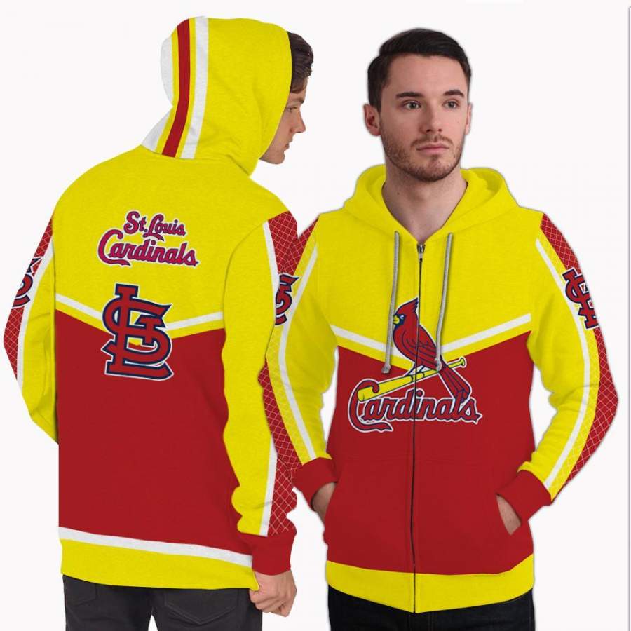 Colorful Gorgeous Fitting St. Louis Cardinals Zip Hoodie