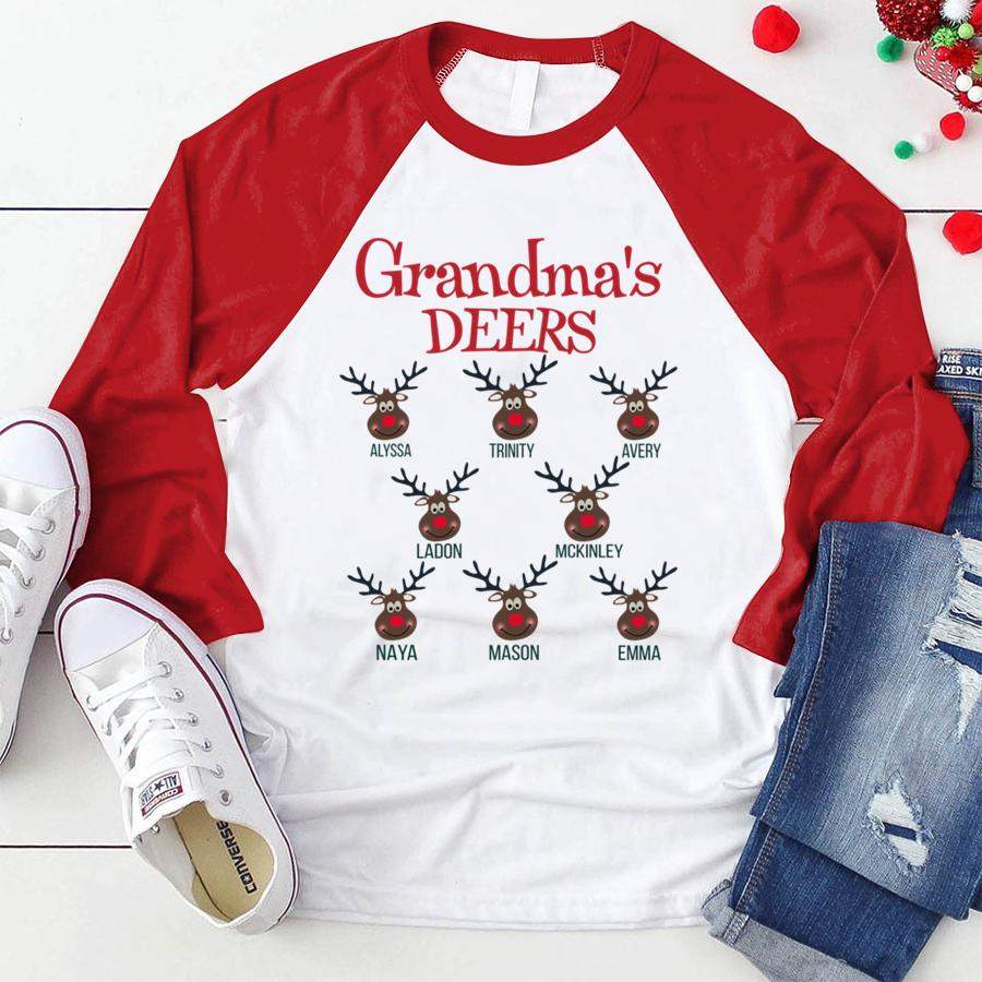 Personalized Grandma’s Deers Christmas Shirt