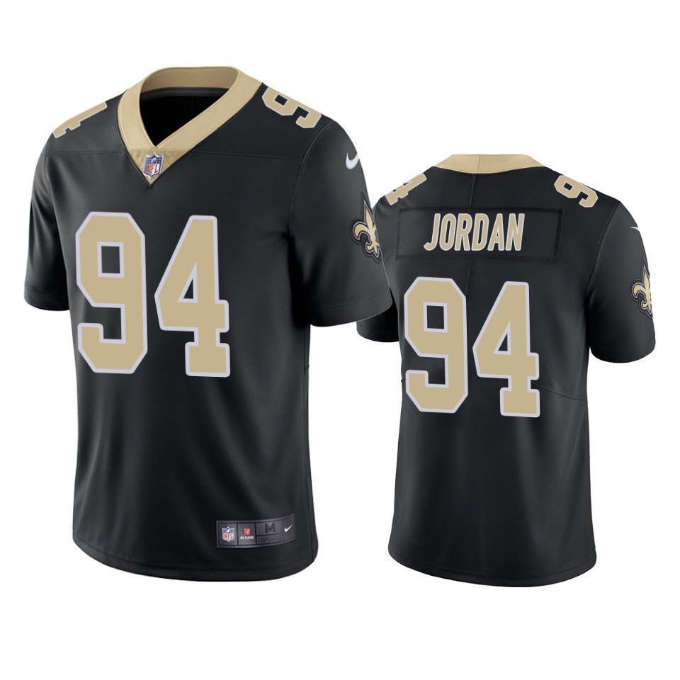 New Orleans Saints Cameron Jordan Vapor Untouchable Limited Black Mens Jersey