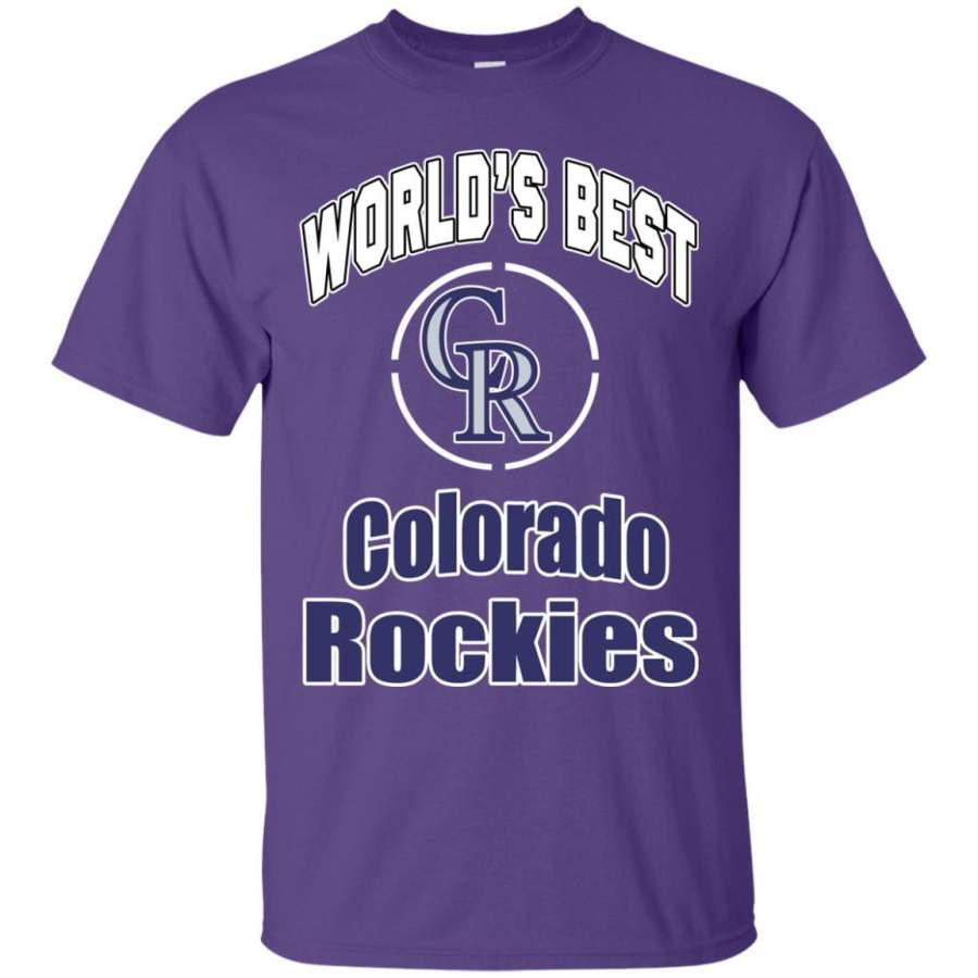 Amazing World’s Best Dad Colorado Rockies T Shirts