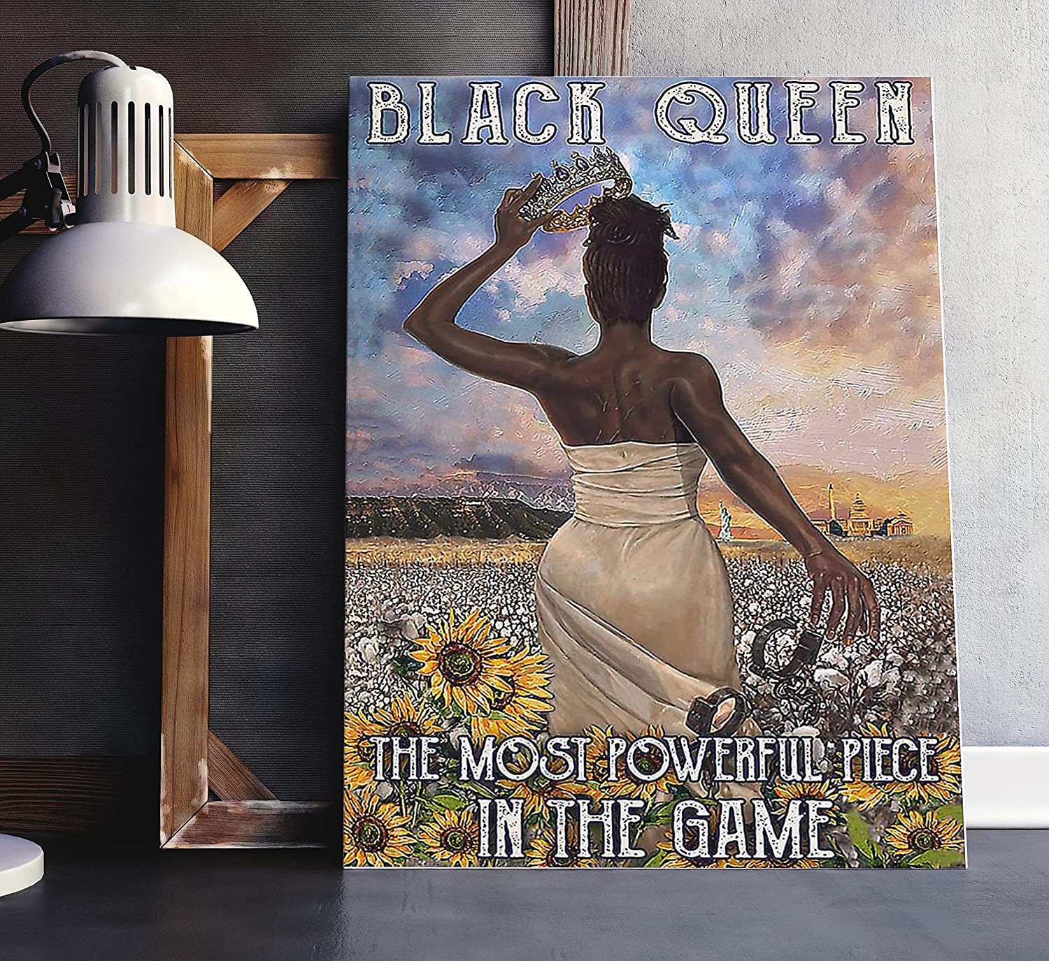 Gift For Girl Black Queen The Most Powerful Piece In The Game African American Home Decoration Poster Wall Poster Home And Room Decoration Gifts For Friends And Relatives Souvenirs