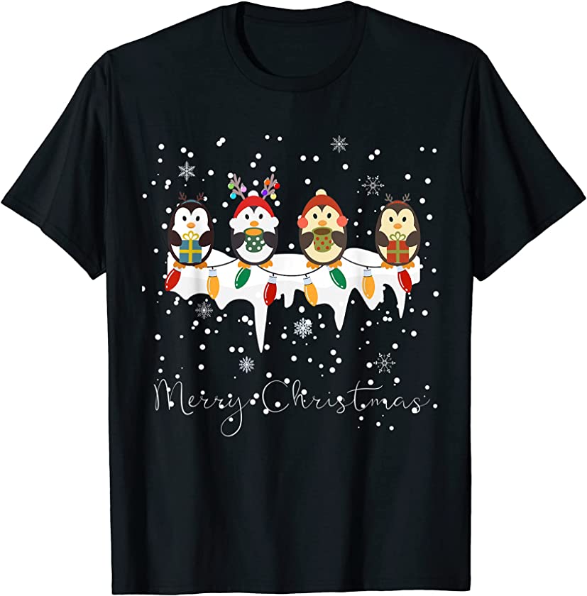 Funny Merry Christmas Penguins Xmas Holidays T-Shirt