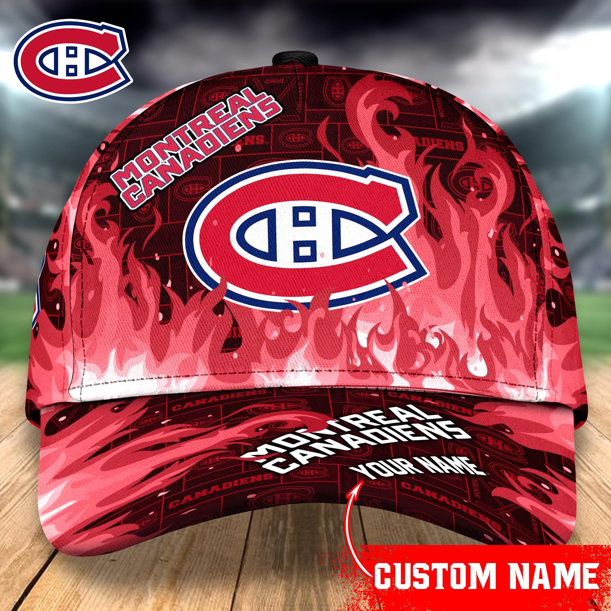 Montreal Canadiens Custom Name Classic, Baseball Caps T-43383