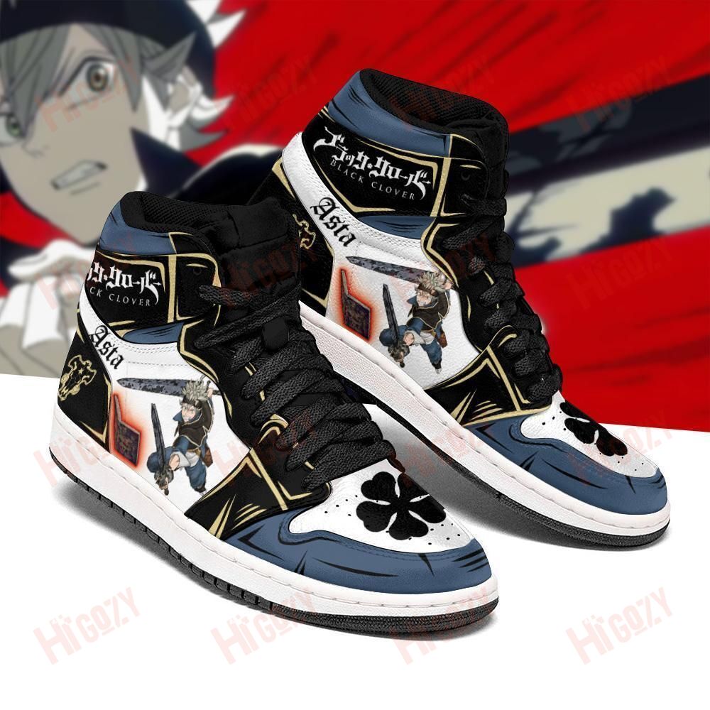 Black Bull Asta Fight Sneakers Black Clover Anime Shoes