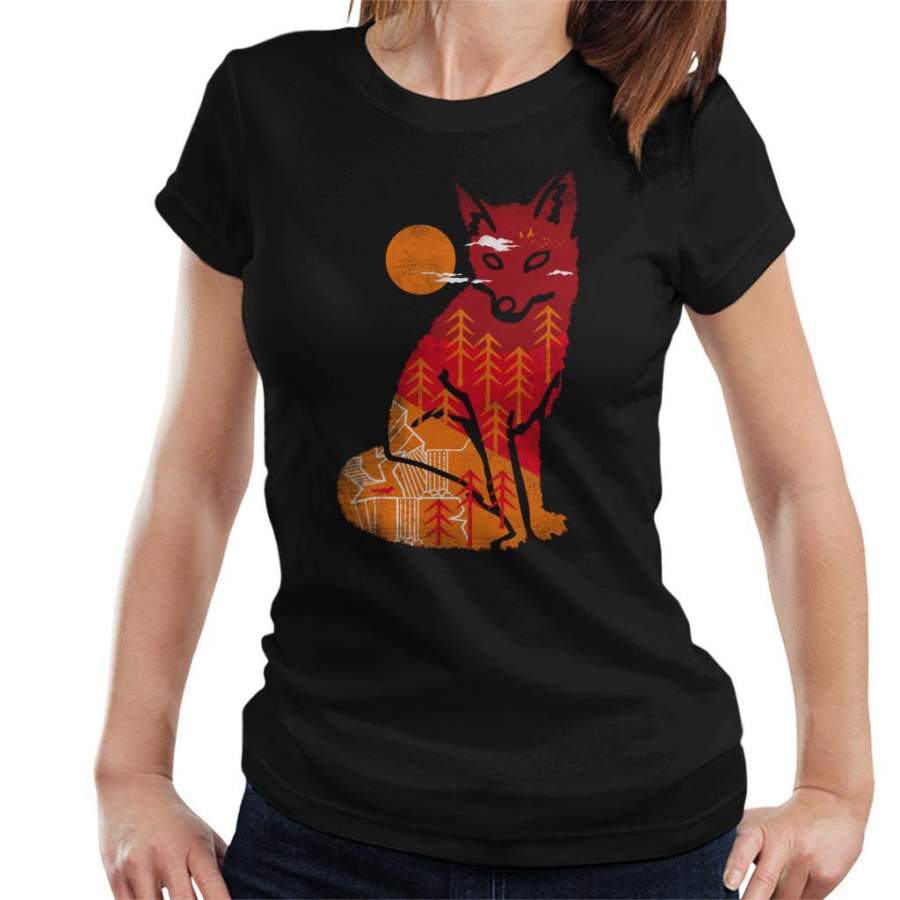 Wild Fox Forest Women’s T-Shirt