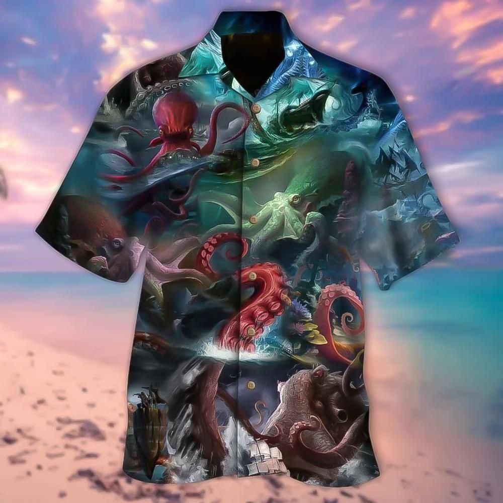 Seas The Day Just Like Octopus All Over Printed Hawaiian Shirt Ha29683