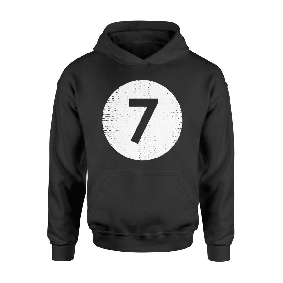 7 Ball – Vintage Style Pool Shark Billiards Hoodie