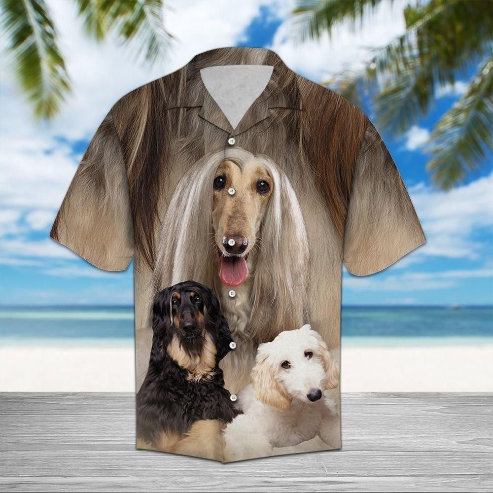 Afghan Hound Great Aloha Hawaiian Shirt Colorful Short Sleeve Summer Beach Casual Shirt For Men And Women